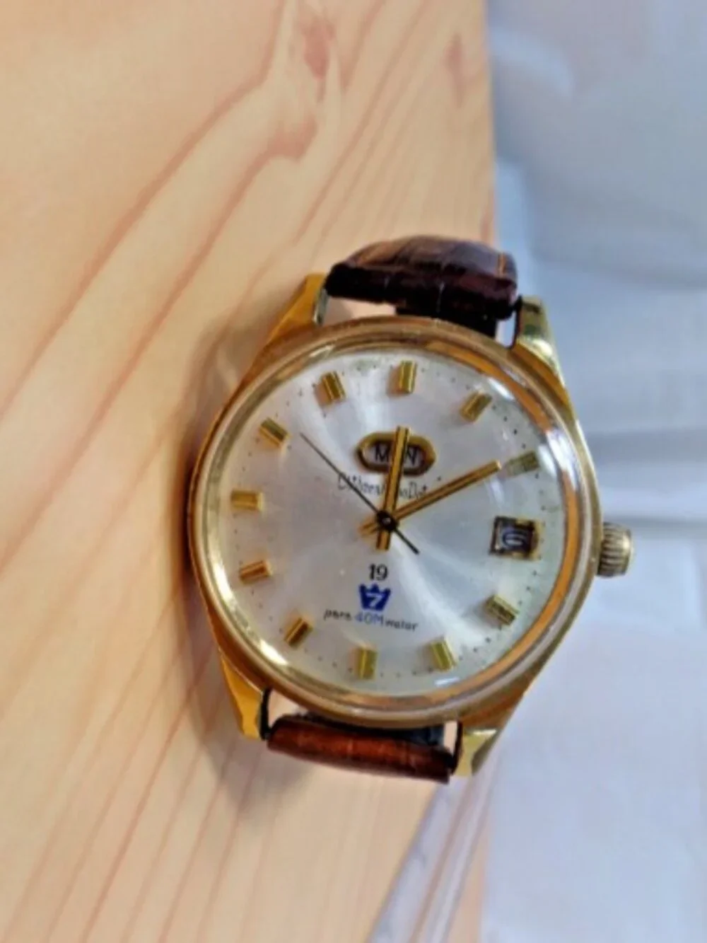Vintage Citizen Auto Dater Para Water 40m Automatic Watch ADSG 50401-1